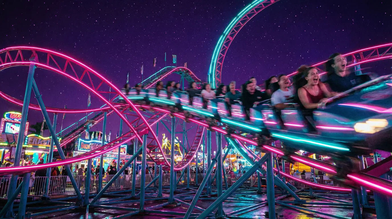 18禁 - 霓虹过山车极速体验